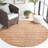 Khamir Natural Fiber Flat Weave Jute/Cotton Solid Color Rug in Brown-211640964