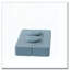 Canapé de plancher avec 2 coussins, canapé-lit convertible rembourré de mousse, matelas pliant double de 14,2 po pour le salon, lit d'invité, aucun assemblage requis-1963181515