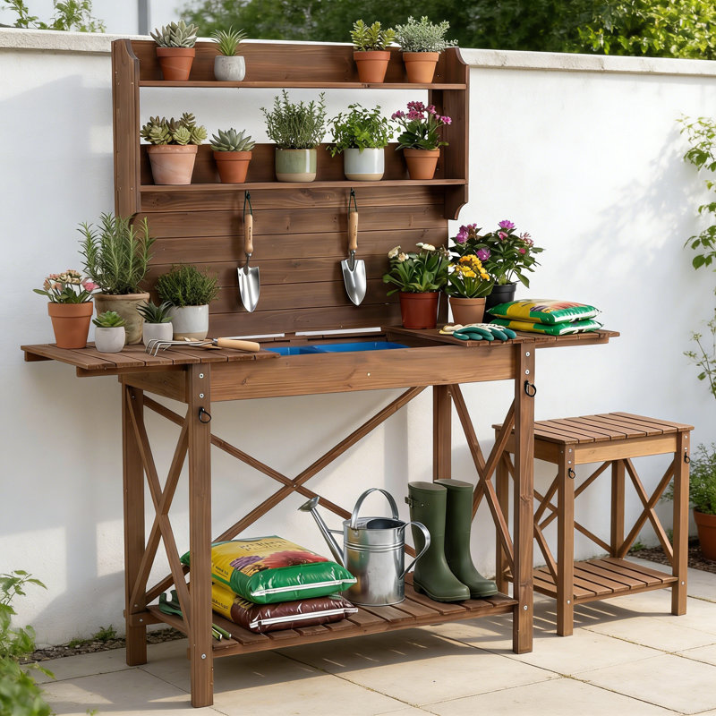 Manufactured Wood Potting Bench