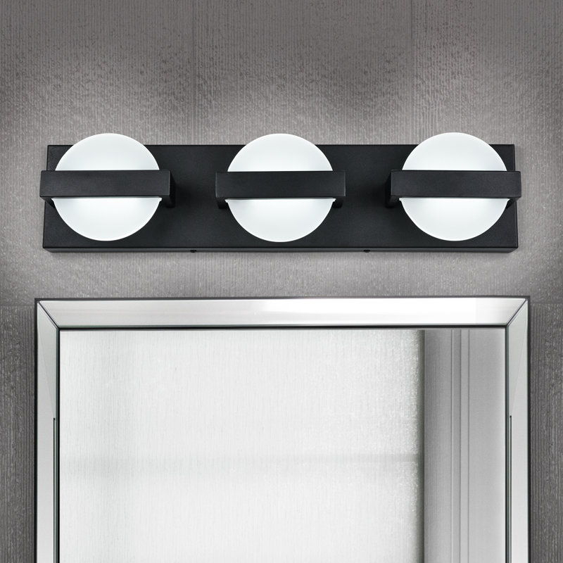 Éclairage de salle de bain à DEL à intensité variable Annett, 2 lumières