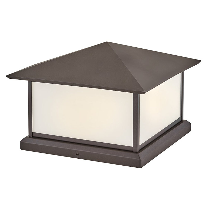 Walter 2 - Light Pier Mount Lantern, Textured Bronze