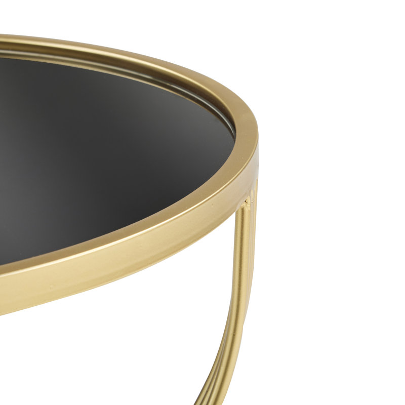 Table d'appoint Modern [Structure en métal + plateau miroir]