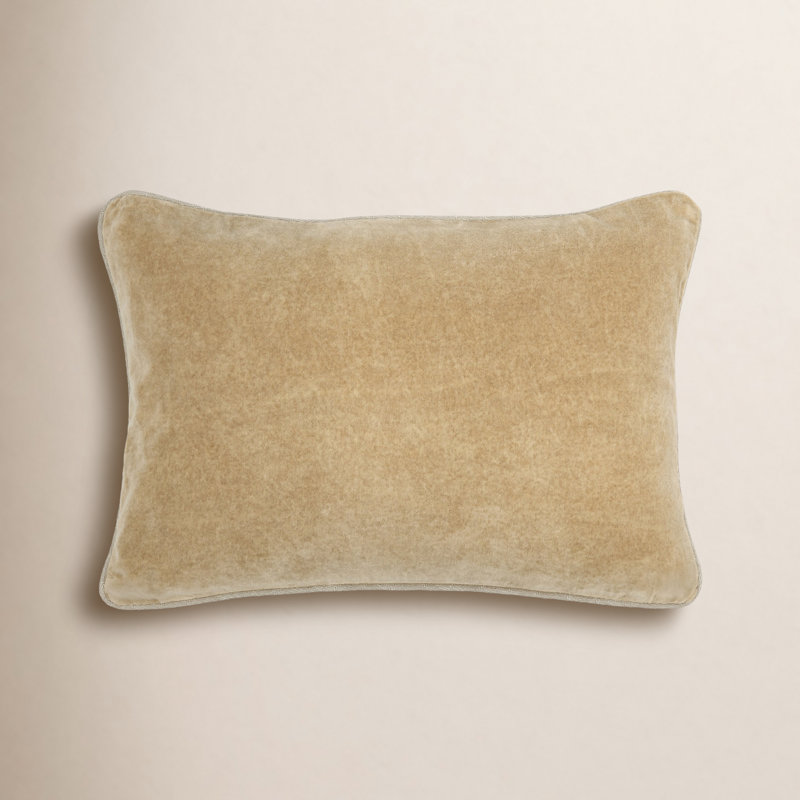 Harriet Pillow Cover & Insert, Rectangle 14"H x 20"W, Wheat