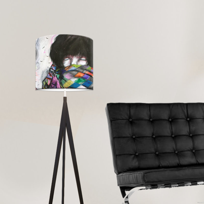 Elim 29cm H Paper Drum Lamp Shade ( Screw On )
