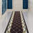 Custom Size Runner Rug Choose Your Length French Trellis Design Brown Color-2083959328