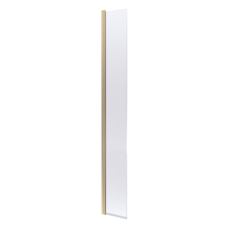nuie 300mm Brushed Brass Wetroom Flipper Screen