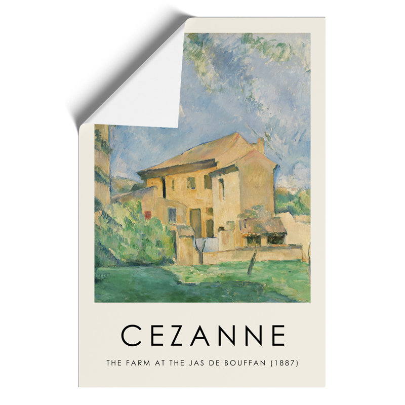 Farm at the Jas de Bouffan Print by Paul Cezanne - Frameless Print, 30cm H x 21cm W x 0.1cm D