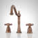 Victorian Widespread Bathroom Faucet with Cross Handles