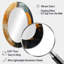 Noir et cuivre Crescents I - Miroir mural moderne ovale-1643730342