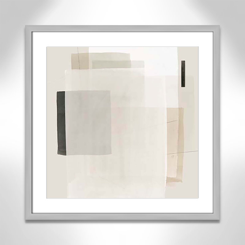Mystical Momentum I par Hazel J, H 23,5 po x l 23,5 po x P 1,25 po, Encadré de boîte argent