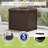 Suncast Wicker 22 Gallon Water Resistant Resin Deck Box with Storage Seat in Java