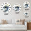 Minimalistic Landscape of Mountains With Moon - Modern wall clock-93594344