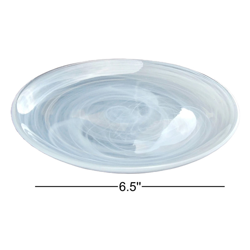 Assiette hors-d’œuvres 6,5 po nuage, Ivoire