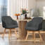 Swivel Linen Modern Upholstered Back Dining & Side Chair-332047148