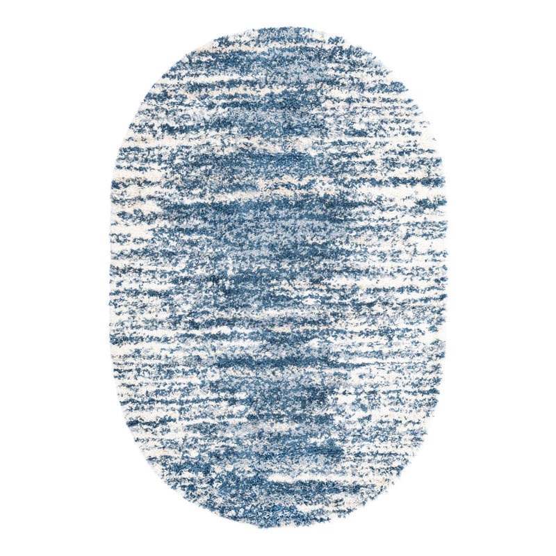 Knupp Abstract Indoor Rug, Oval 5'3" x 8'