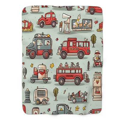 Mini vehicles - 1 Piece Premium Blanket