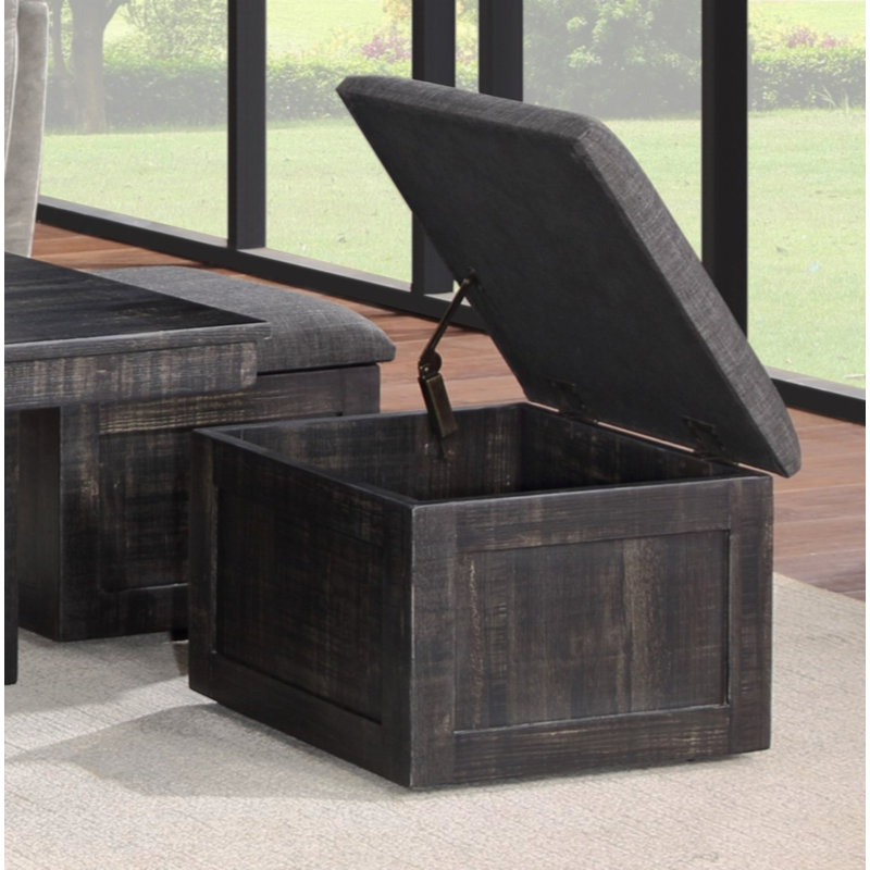 Table basse 38 po avec tabourets de rangement Moseberg