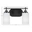 Barre d'éclairage de salle de bain 2 lumières Roderik avec verre matriciel de 4 po-1771663180-1771663182