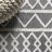 Michela High-Low Pile Knotted Trellis Geometric Black/Ivory Indoor/Outdoor Rug-614449061