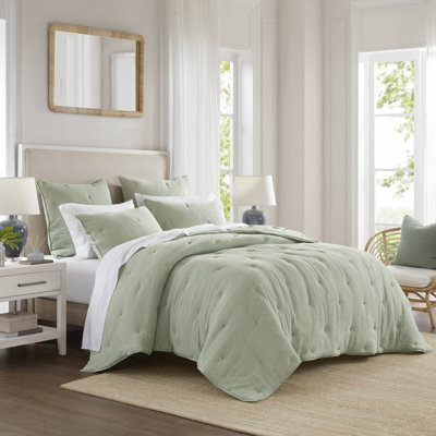 Breeze Cotton Gauze  Embroidered Quilt Set