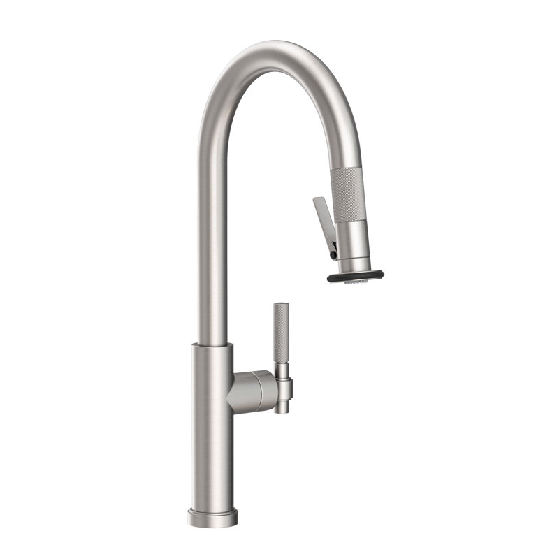 Pull-Down Kitchen Faucet - Trigger Spray, Stainless Steel (PVD)