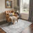 Medallia Floral Machine Washable Grey Indoor Area Rug with Non-Slip Backing-1396472525