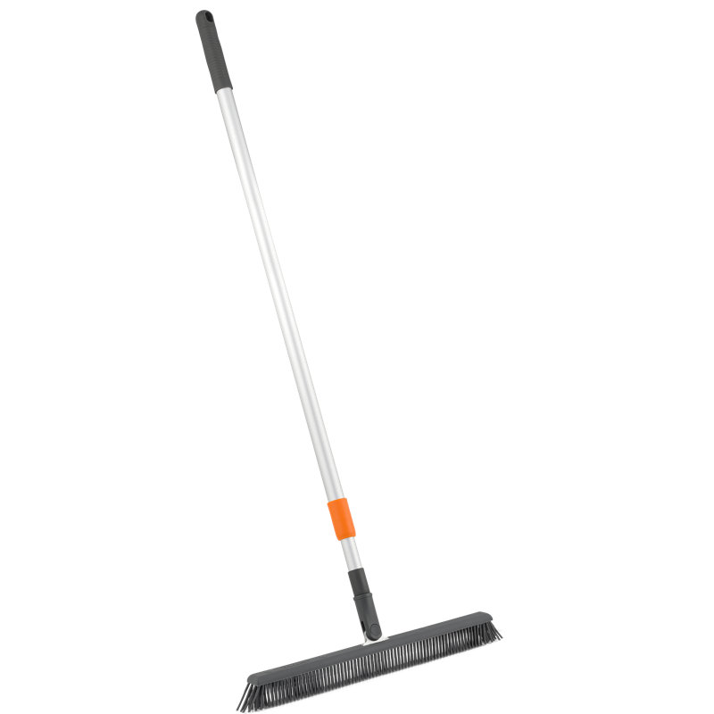 Slim Silicone Broom with  Telescoping Handle