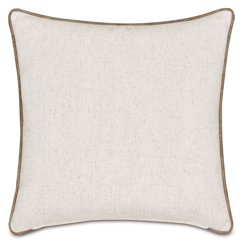 Levi Embroidered Decorative Pillow, Square 22"