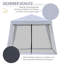 Mcclinton 3m x 3m Steel Party Tent-2089360105