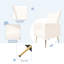 Fauteuil à oreilles rembourré en velours - Pieds dorés, charmant simple en blanc avec dossier à oreilles, doré - pour diverses pièces,