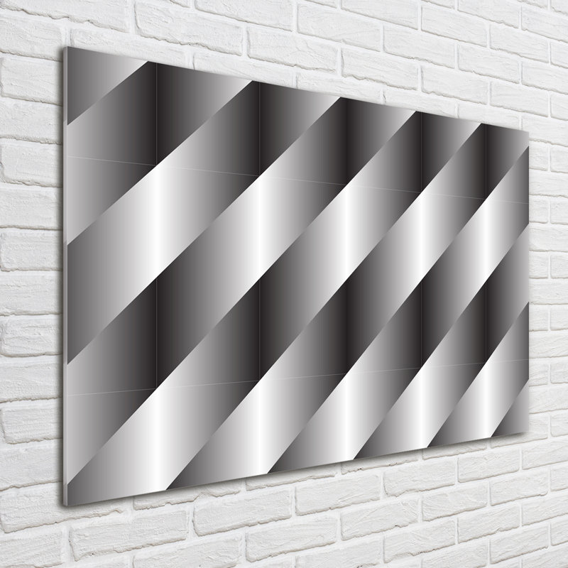 Abstraction Stripes - No Frame Print on Glass