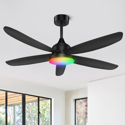 42" RGB Ceiling Fan With Led Light and Remote/App Control