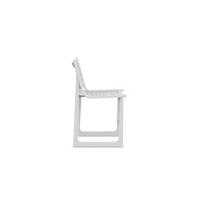 Cozumel Bar Stool, Matte White, 24.61"