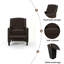Classic Fabric Push Back Chair-799973982