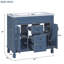 Meuble-lavabo avec rangement en résine 35,99 po-94400007