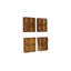 Chunk Wall Tiles, Set of 4, Natural