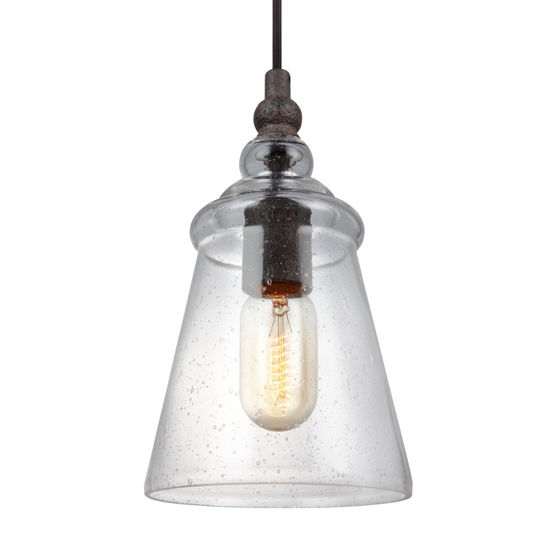 Levine 1 - Light Single Pendant, Dark Weathered Iron