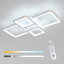 62cm 4-Light Square LED Ceiling Light