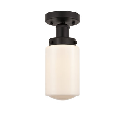 Erkson Glass Semi Flush Mount