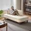 Chaise longue d'intérieur rembourrée avec grand siège Chaise longue rembourrée-101105819