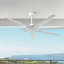 Ventilateur de plafond industriel 84 po à très grande hauteur 84 po avec télécommande et ventilateur de plafond à 6 vitesses CC sans lumière pour entrepôt / garage / atelier-1286722186-1316072112
