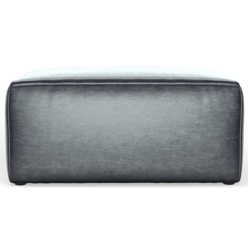 Repose-pieds Adalaide, Bleu / gris