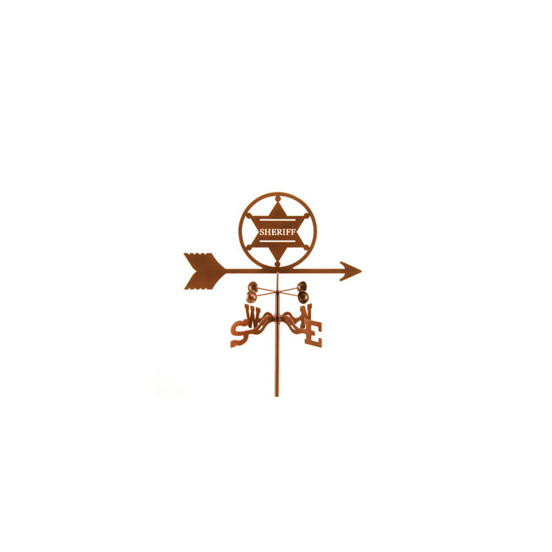 Sheriff's 6 pt. Insigne de girouette, Fixé au comptoir