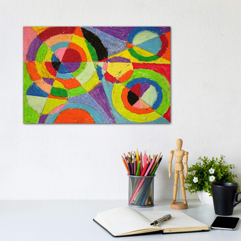 Color Explosion by Robert Delaunay - Print on Canvas, Wrapped Canvas, 20.32 cm H x 30.48 cm W