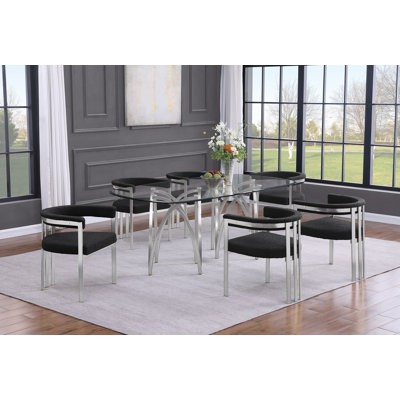 Grandeur Tempered Glass Dining Set