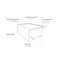 SIGNATURE® Rectangle Flat Front 6632 Skirted Soaking LH Access Panel Oyster-1915482510-1915482504