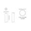 Haul 5'' Simple Cylinder LED Semi Flush Mount-63328395