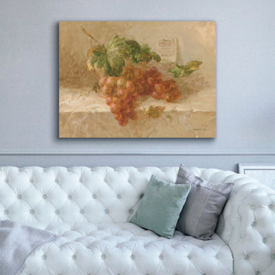 «Merlot Grapes» par Danhui Nai, art mural sur toile