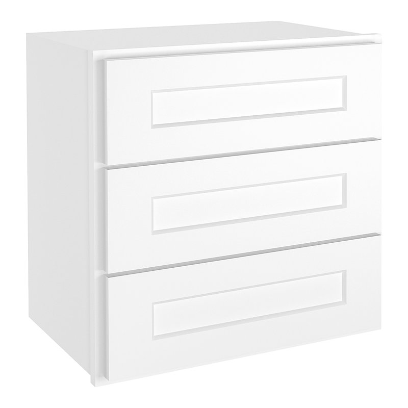 Armoire de cuisine standard à fermeture en douceur H 18 po x P 12 po Homlux, H 18 po x l 18 po, Blanc shaker