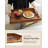 Acacia Wood Ottoman Tray With Metal Handles - Wooden Decorative Tray for Kitchen and Living Room-915377912